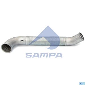 Труба глушителя Scania (041376) (п3270)