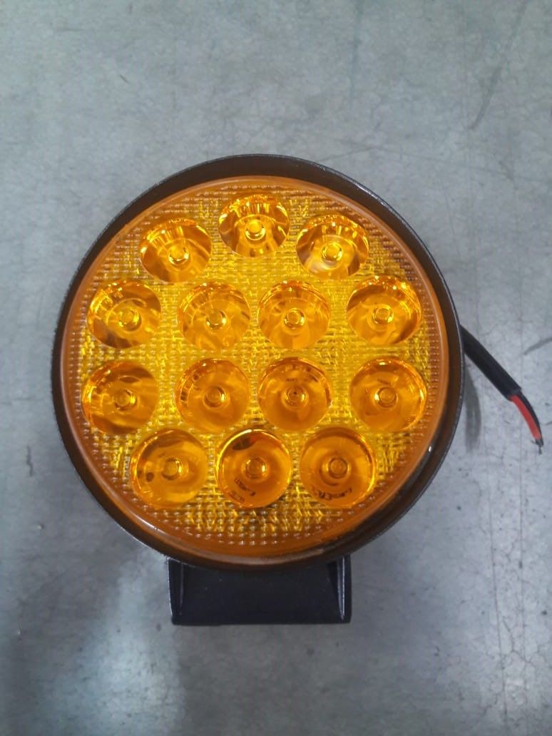 Фара LED FenixPro 42W круглая (14*3) Желтый свет 12-24V(Опт1798)