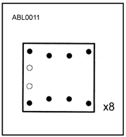Накладка 19495 STD ALLIED NIPPON (ABL0011) (т5750)