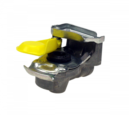 Головка соединительная М16 желтая с клапаном (9522002220) (пн5994)