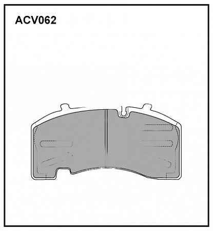 Колодки диск 29171 Allied Nippon BPW  (ACV062K) (т9495)