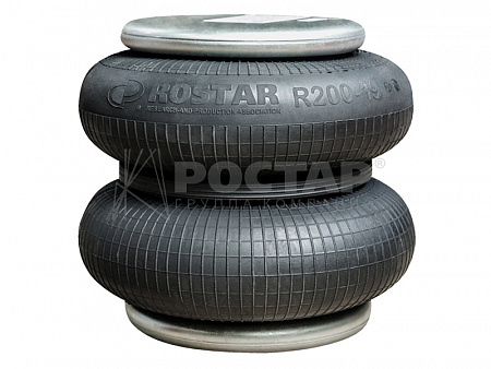 Пневморессора Rostar гармошка Тонар фитинг на 1/4 (R20019D14M10) (рп0078)