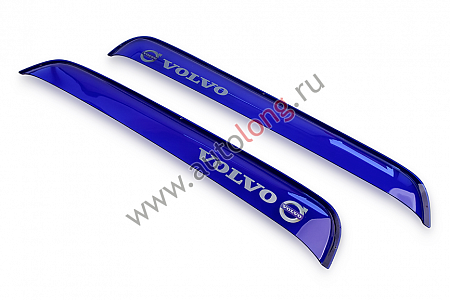 Дефлектор прямой VOLVO FH (синий) (10563) (к3926)