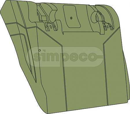 Крыло MB Actros заднее LH перед. часть (SP40040211)(К0436)