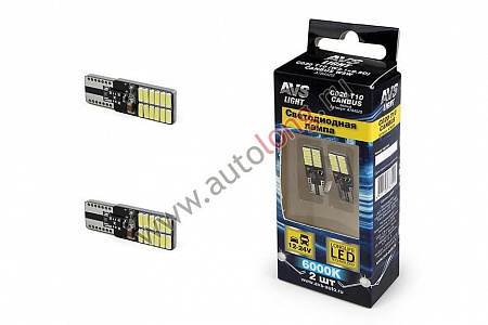 К-т светодиодных ламп C020 T10 CANBUS 24SMD (12-24V) (17904) (л4413)