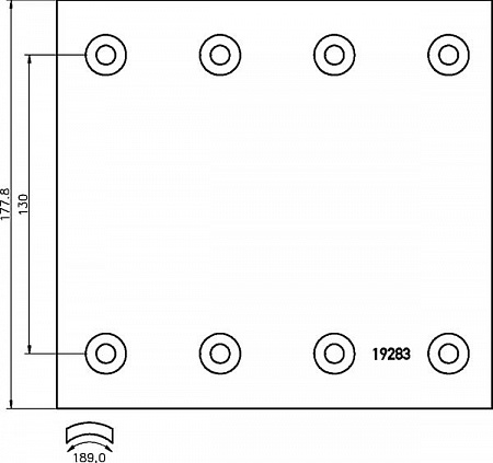 Накладка 19283 Marshall 1-рем (M2192831)(Т0068)