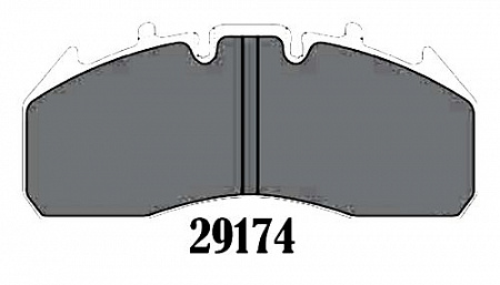 Колодки диск 29174 Marshall Plus  Volvo, RVI (M2629174-P)(Т1106)