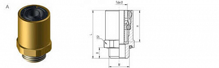 Фитинг м12х1.5 D=12х1.5 (2500120901215) (Пн3549)