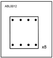 Накладка 19574 ALLIED NIPPON STD (ABL0012) (т5981)