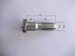 Болт М20x1,5х72 (шпилька колеса 43114, 43118) со шлицами н/о / Белзан (43114-3103071)(КП1231)